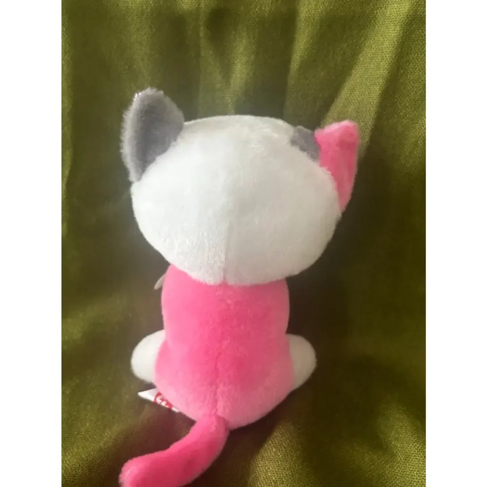 TY's Milena Plush from the Baby Boo's Collection,pink & white w/glitter, 5